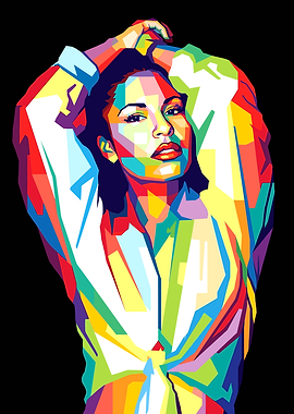 Selena Quintanilla Colorful Pop Art Portrait