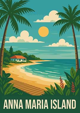 Anna Maria Island Travel Poster
