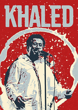 Cheb Khaled Portrait Art