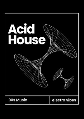 Acid House Music Poster