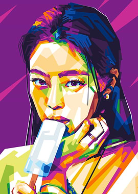 Colorful Portrait of Jenny Blackpink