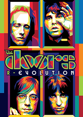 The Doors R-Evolution Album Cover Art