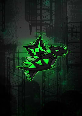 Cyberpunk Dragon Digital Art