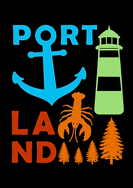 Portland Maine Souvenir Holiday Portland