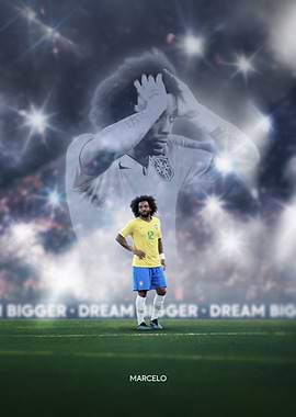 Marcelo Vieira Brazil Soccer Player Portrait