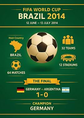 FIFA World Cup Brazil 2014 Poster