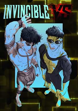 Invincible versus Omni-Man digital art