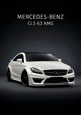 Mercedes-Benz CLS 63 AMG White Car