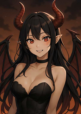 Cute Anime Devil Girl