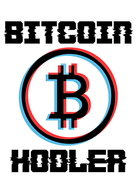 Bitcoin HODLER Glitch Art