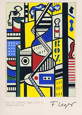 Fernand Leger's Cinematic Mural Study VI