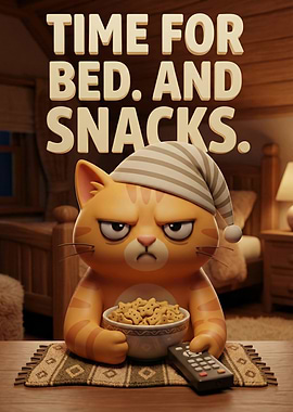 Grumpy Cat's Bedtime Snack