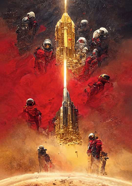 Astronauts and Golden Structure on Planet