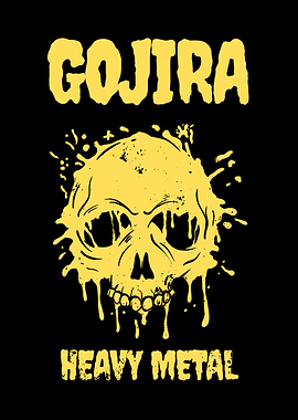 Gojira Heavy Metal Skull
