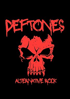 Deftones Skull Alternative Rock Poster
