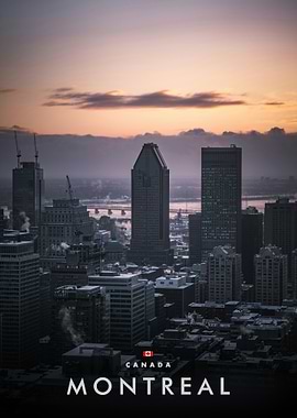 Montreal Cityscape at Dusk