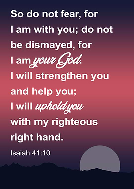Bible verse Isaiah 41:10 | Jesus Christian Scripture Inspiration