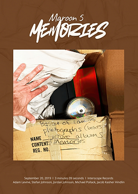 Maroon 5 Memories Album Cover