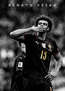 Celebration Soccer Player Portrait