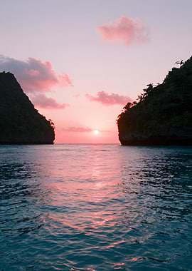 Tropical Island Sunset