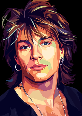 Jon Bon Jovi Pop Art Portrait