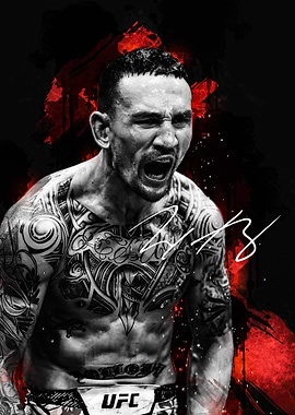 Max Holloway UFC Fighter Portrait