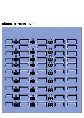 Chaos German Style: Office Supplies Pattern