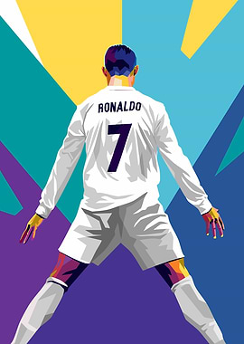 Cristiano Ronaldo Pop Art Portrait