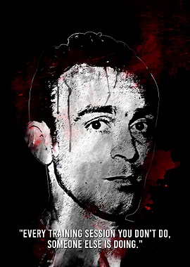 Alfredo Di Stéfano Portrait with Quote