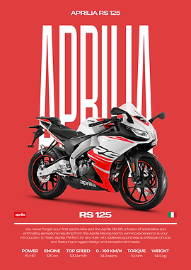 Aprilia RS 125 Motorcycle Studio Shot