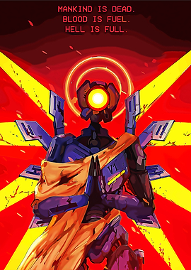 Ultrakill V1 Robot Digital Art