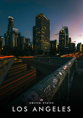 Los Angeles Skyline at Dusk