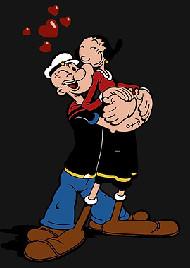 Popeye and Olive Oyl in Love