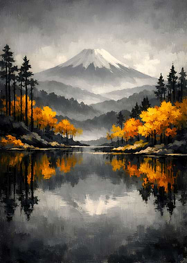 Mount Fuji Painting