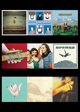 Tiny Moving Parts Album Covers Collage