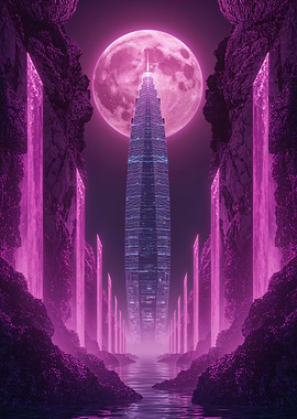 Spire Beneath the Violet Moon