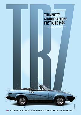 Triumph TR7 Car Poster