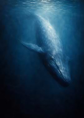 Blue Whale Underwater