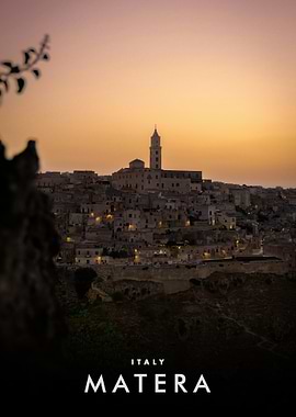 Matera, Italy at Sunset