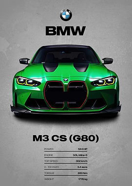 BMW M3 CS (G80) Front View
