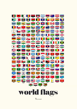 World Flags Poster