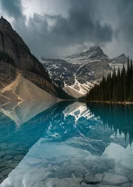 Moraine Lake Landscape Reflection