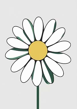 Daisy Flower Illustration