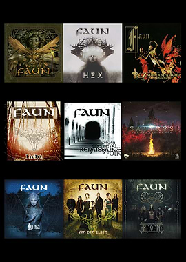 Faun Album Covers Collage