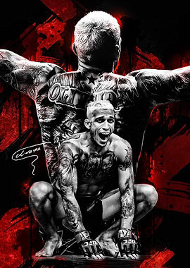 Charles Oliveira UFC Fighter Portrait