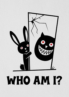 Who Am I? – Dark Minimal Illustration