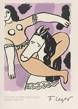 Fernand Leger's Cirque: Woman and Horse