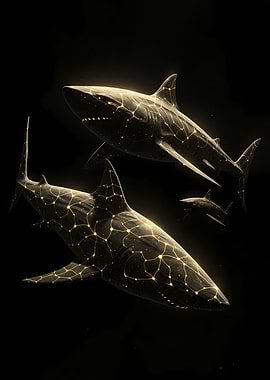 Glowing Sharks in the Dark
