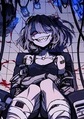 Cyberpunk Girl with Robotic Limbs