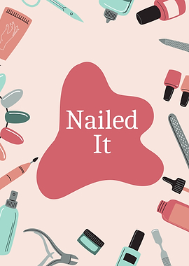 Nailed It Manicure Tools Illustration